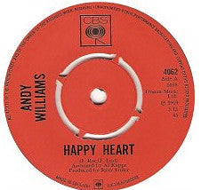 Andy Williams : Happy Heart (7", Single)