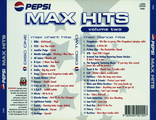 Various : Pepsi Max Hits Volume Two (2xCD, Comp)