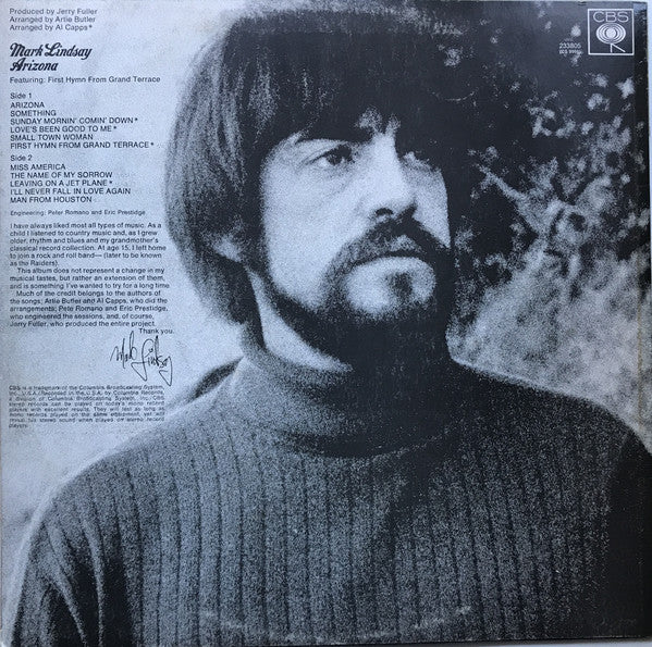 Mark Lindsay : Arizona (LP, Album)