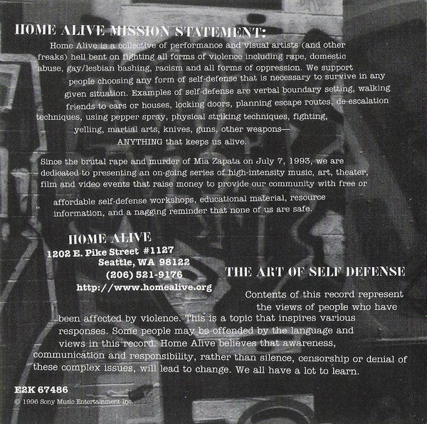 Various : Home Alive -  The Art Of Self Defense (2xCD, Comp)