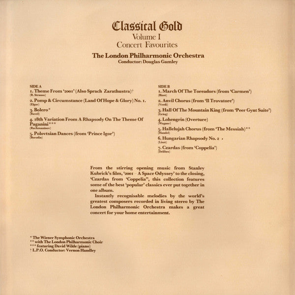 The London Philharmonic Orchestra* : Classical Gold (4xLP, Comp, Ltd + Box)