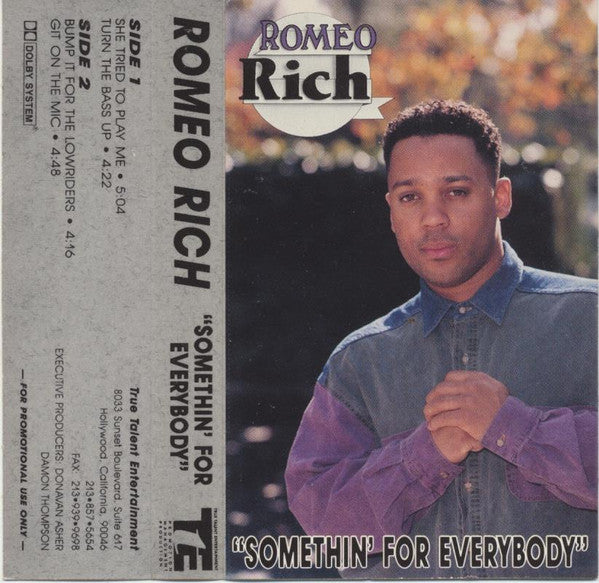 Romeo Rich : Somethin For Everybody (Cass, EP, Promo)