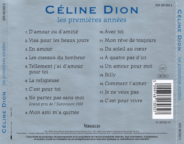 Céline Dion : Les Premières Années (CD, Comp)