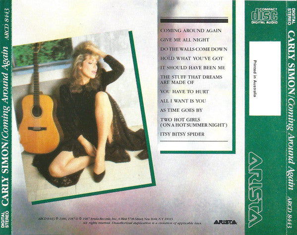 Carly Simon : Coming Around Again (CD, Album)