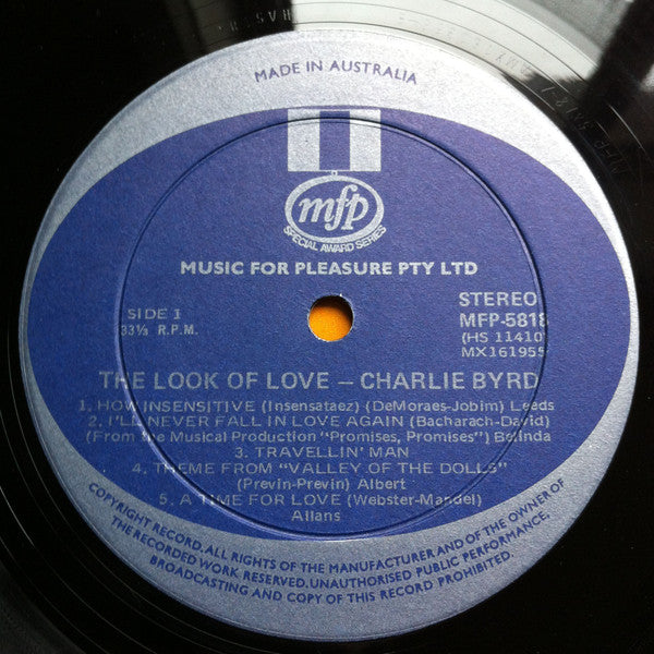 Charlie Byrd : The Look Of Love (LP, Comp)