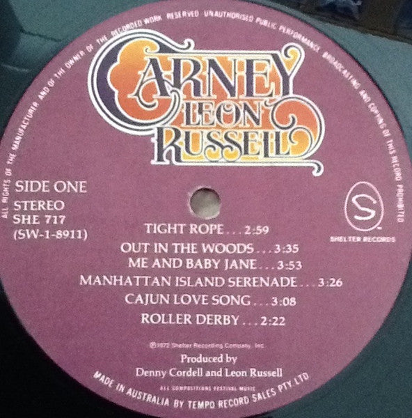 Leon Russell : Carney (LP, Album)