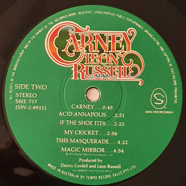 Leon Russell : Carney (LP, Album)
