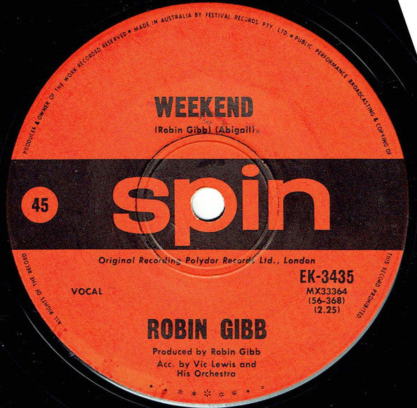 Robin Gibb : One Million Years (7", Single)