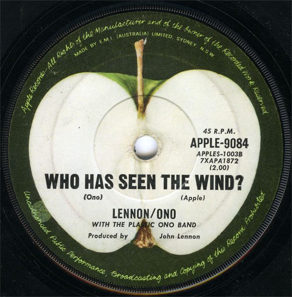 John Lennon & Yoko Ono With The Plastic Ono Band : Instant Karma ! (7", Single)