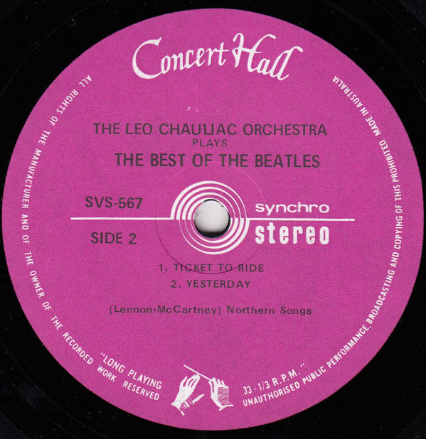 The Leo Chauliac Orchestra* : The Best Of The Beatles  (7", EP)