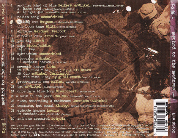 New York Jazz Guerrilla : Method To The Madness Part 1 (CD, Comp)