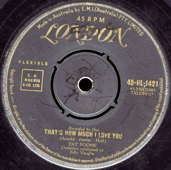 Pat Boone : If Dreams Came True / That's How Much I Love You (7", Single)