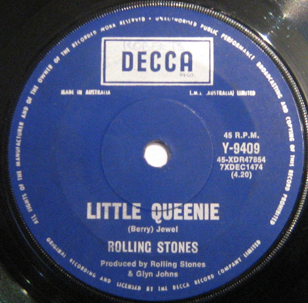 The Rolling Stones : Little Queenie / Love In Vain (7", Single)
