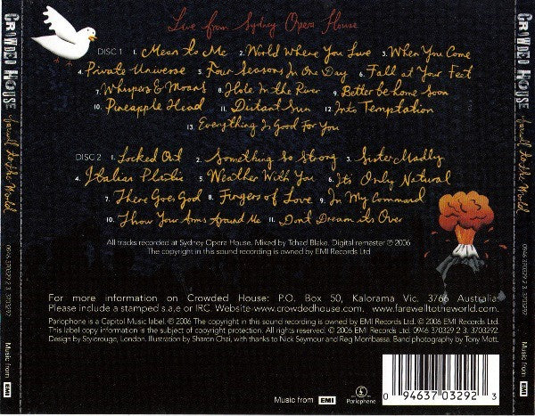 Crowded House : Farewell To The World (2xCD, Album, RM)
