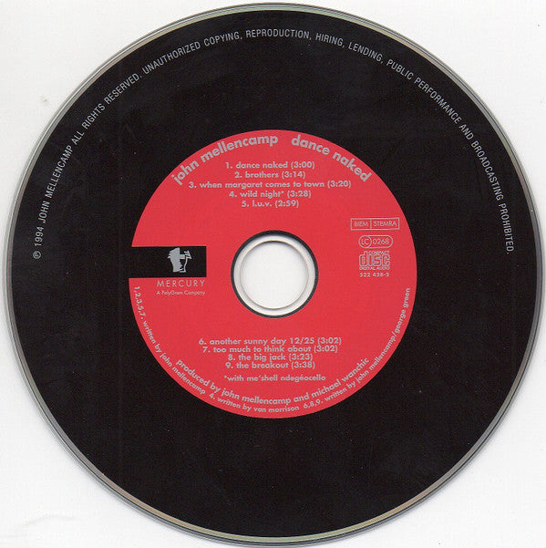 John Mellencamp* : Dance Naked (CD, Album)