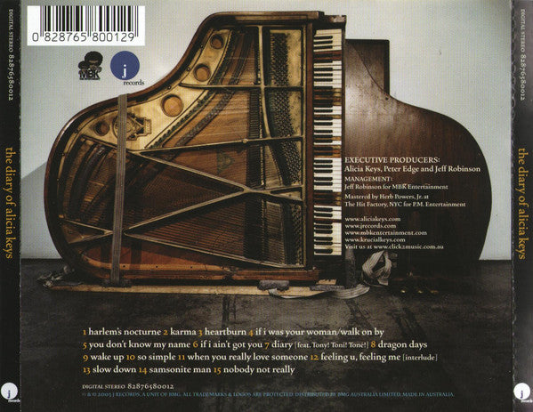 Alicia Keys : The Diary Of Alicia Keys (CD, Album)