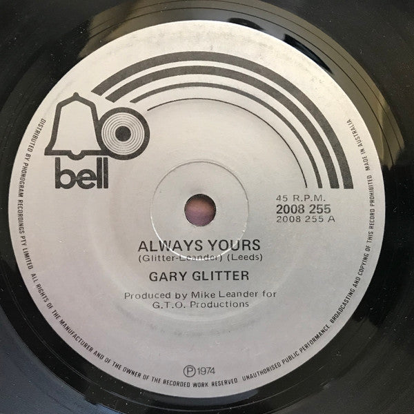 Gary Glitter : Always Yours (7", Single)
