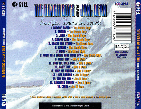 The Beach Boys and Jan & Dean : Surfin' Back To Back (CD, Comp)