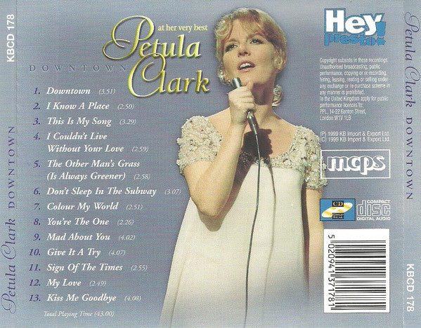 Petula Clark : Downtown - At Her Very Best (CD, Comp)