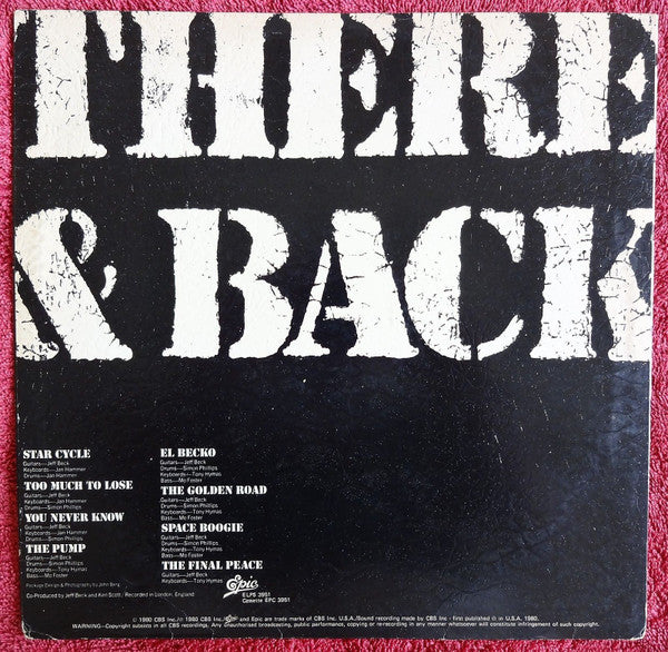 Jeff Beck : There & Back (LP, Album)