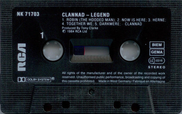 Clannad : Legend (Cass, Album, RE, CrO)