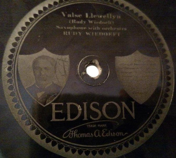 Rudy Wiedoeft / Waikiki Hawaiian Orchestra : Valse Llewellyn / My Waikiki Mermaid (Edison Disc)