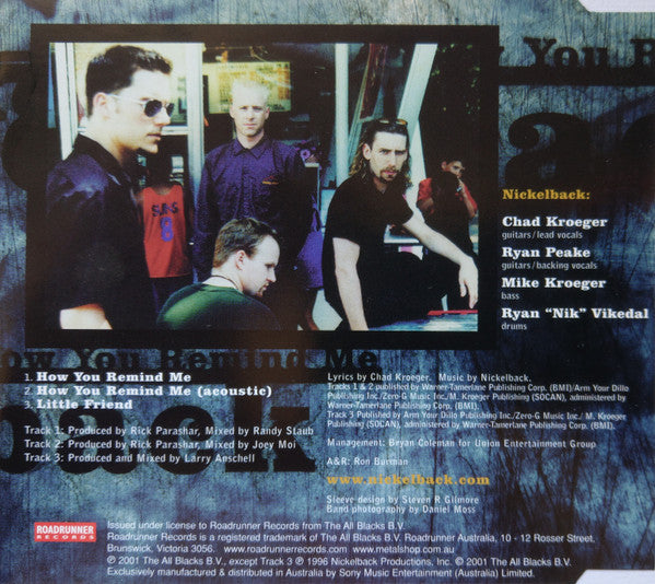 Nickelback : How You Remind Me (CD, Single)