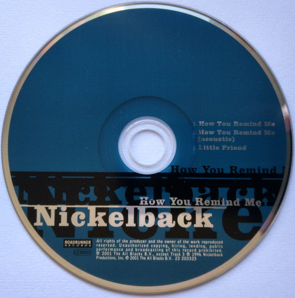 Nickelback : How You Remind Me (CD, Single)