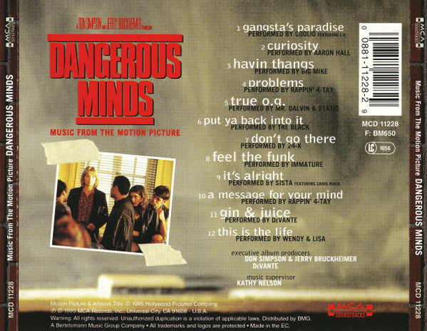 Various : Dangerous Minds (Music From The Motion Picture) (CD, Comp)