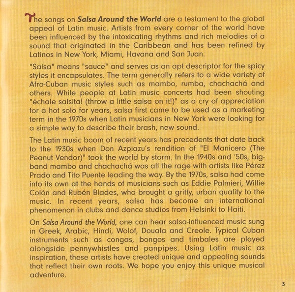 Various : Salsa Around The World (CD, Comp)