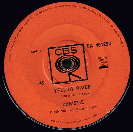Christie : Yellow River (7", Single)