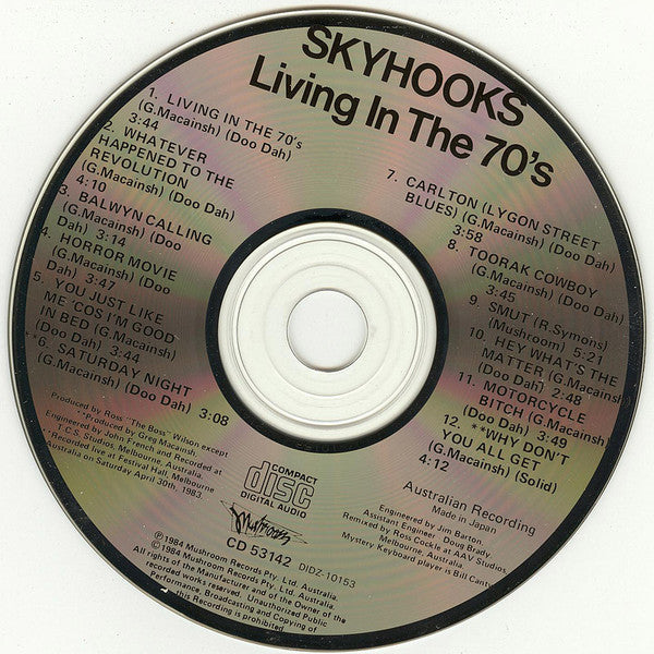 Skyhooks : Living In The 70's (CD, Album, RE)
