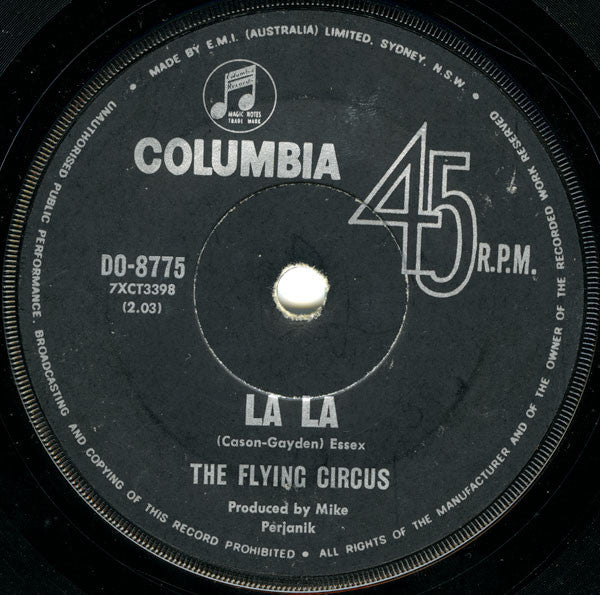The Flying Circus : La La  (7", Single)
