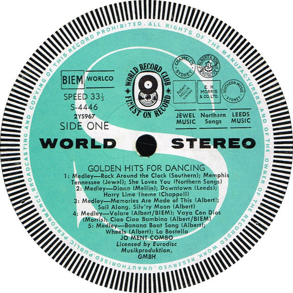 Joe Ment's Happy Sound* : Golden Hits For Dancing (LP, Album, Club)