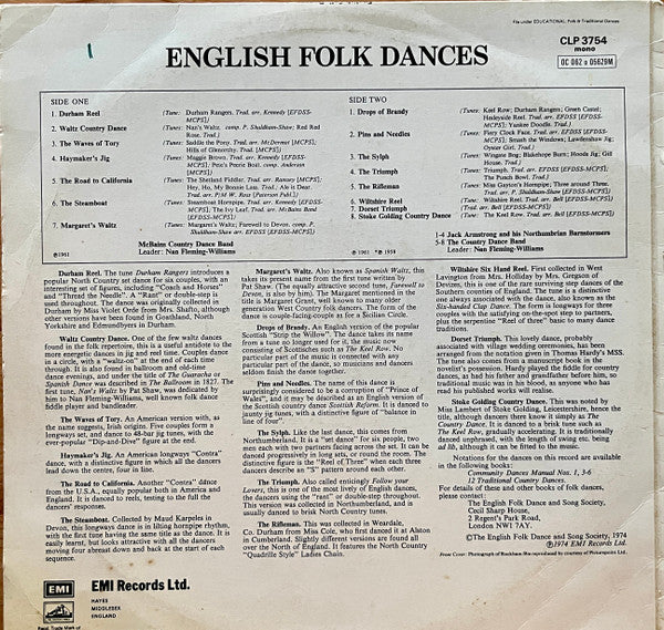 Various : English Folk Dances (LP)