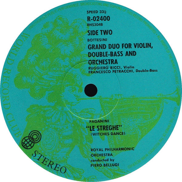 Paganini*, Bottesini* : Violin Concerto No. 4 / (ꞌWitches Danceꞌ) / Grand Duo (LP, Album, Club)