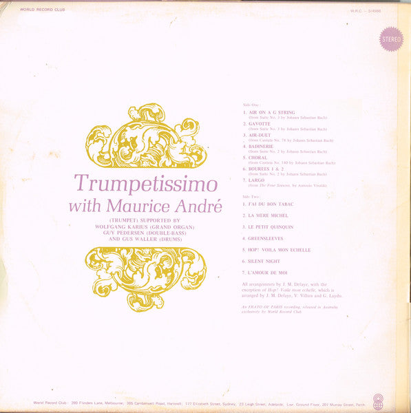 Maurice André : Trumpetissimo (LP, Album, Club)