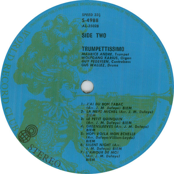 Maurice André : Trumpetissimo (LP, Album, Club)