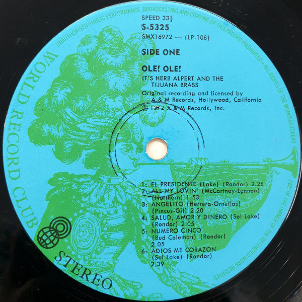 Herb Alpert And The Tijuana Brass* : Ole ! Ole ! (LP, Comp, Club)