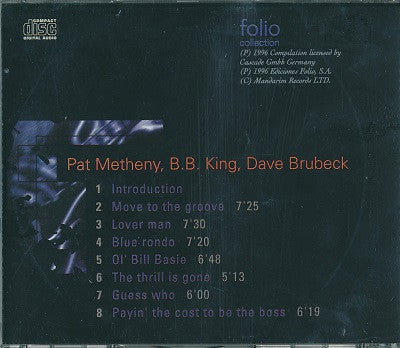 Pat Metheny, B.B. King, Dave Brubeck : The Jazz Masters - 100 Años De Swing (Concierto Midem) (CD, Album, RE)