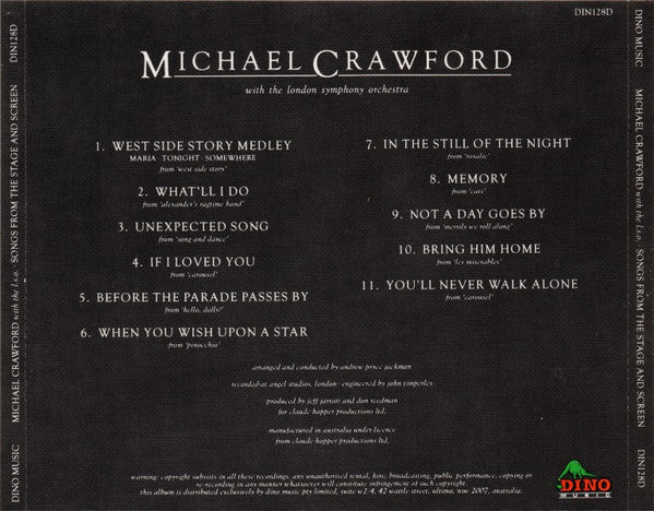 Michael Crawford With The London Symphony Orchestra : Songs From The Stage And Screen (CD)