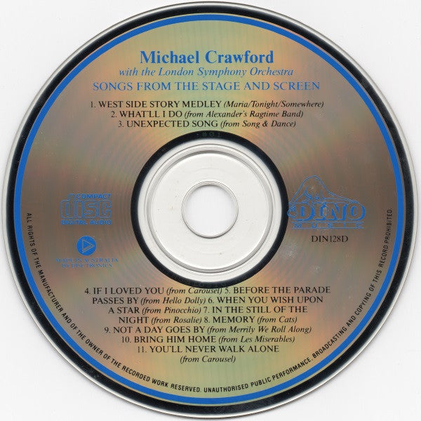 Michael Crawford With The London Symphony Orchestra : Songs From The Stage And Screen (CD)