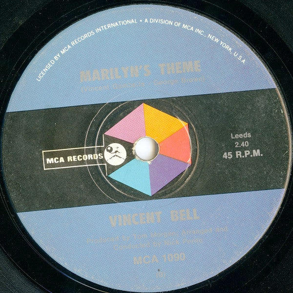 Vincent Bell* : Airport Love Theme / Marilyn's Theme (7", Single)