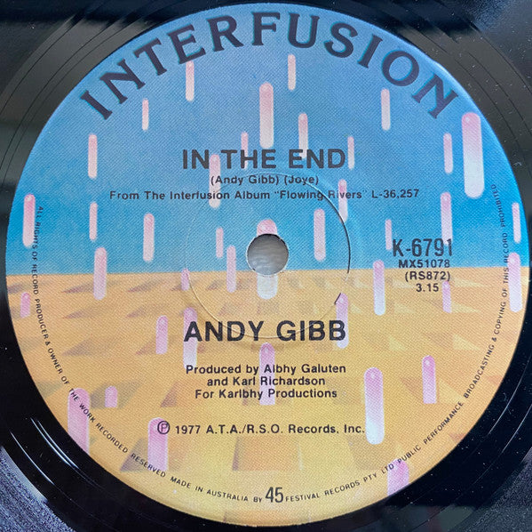 Andy Gibb : I Just Want To Be Your Everything (7", Single, RE)