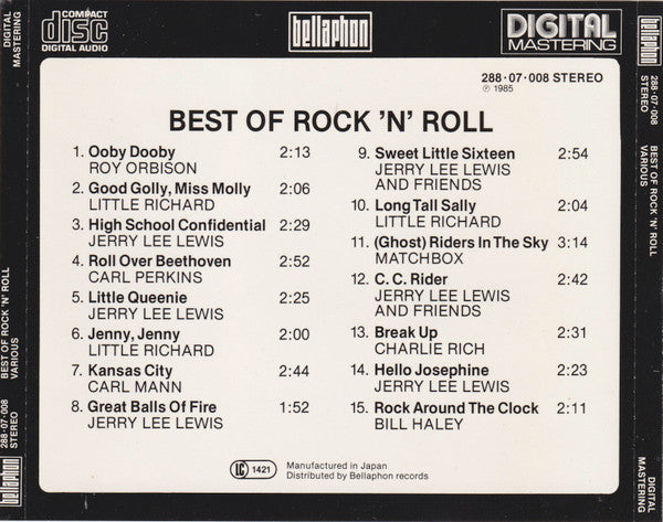 Various : Best Of Rock 'N' Roll (CD, Comp)