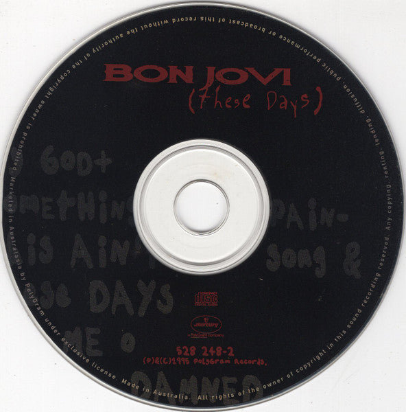 Bon Jovi : These Days (CD, Album)