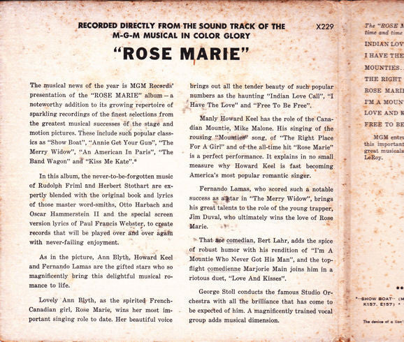 Various : Rose Marie (2x7", EP)