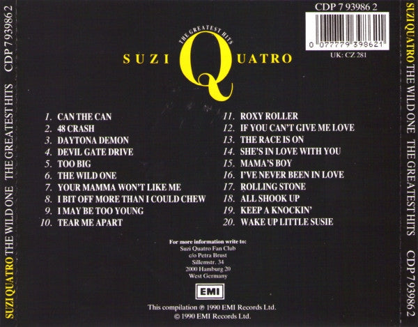 Suzi Quatro : The Wild One - The Greatest Hits (CD, Comp)
