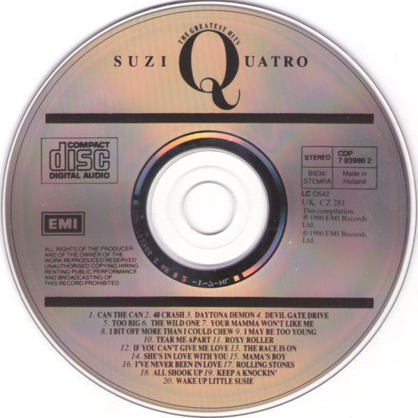 Suzi Quatro : The Wild One - The Greatest Hits (CD, Comp)