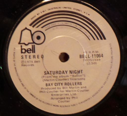 Bay City Rollers : Saturday Night (7", Single)